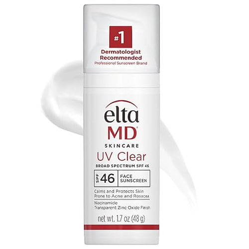 EltaMD UV Clear Broad-Spectrum SPF 46 Face Sunscreen - Oil-Free, Dermatologist Recommended