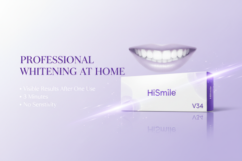Professional whitening at home - visible results after one use, 30 minutes, no sensitivity