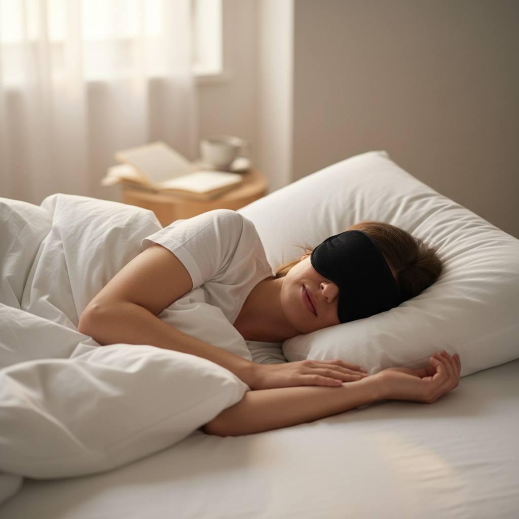Person Sleeping with Mask