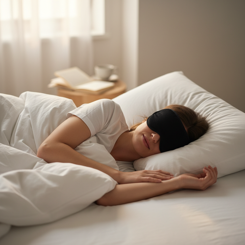 Person Sleeping with Mask