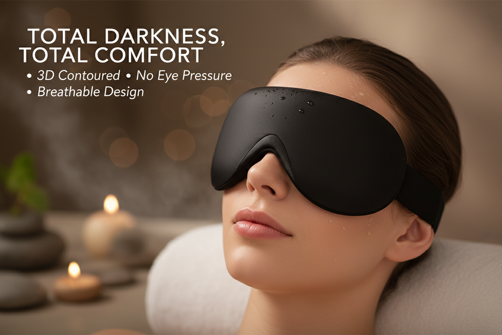 Sleep Mask Close-up with Text